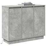 LED Sideboard Concrete Grey 90 x 32 x 75 cm Engineered Wood 869677