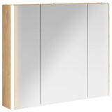 Bathroom Mirror Cabinet Artisian Oak 83.5 x 15.5 x 70 cm 889270