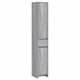 Bathroom Cabinet Grey Sonoma 30 x 33 x 190 cm Engineered Wood 890757
