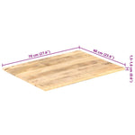Table Top Solid Mango Wood 15-16 mm 70x60 cm 286010