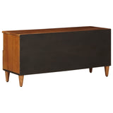 TV Cabinet with Drawer Walnut 100 x 33 x 46 cm Solid Mango Wood 4018242