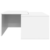Coffee Table Set 2 pcs White Engineered Wood 8000260