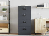 File Cabinet with Drawer 2 pcs Anthracite 44 x 50 x 139 cm 3406156
