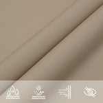 ZNTS Sunshade Sail Oxford Fabric Rectangular 3x4.5 m Taupe 135431