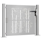 Garden Gate 100x75 cm Corten Steel Bamboo Design 153184