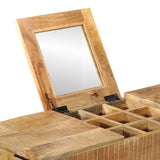 Dressing Table 105x35x75 cm Solid Rough Mango Wood and Iron 372738