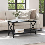 Coffee Table Black oak 80 x 45 x 45.5 cm Engineered wood 875733