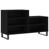 Shoe Cabinet Black 102x36x60 cm Engineered Wood 831397