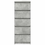 Sideboard with Drawers Concrete Grey 37.5x35x99 cm Engineered Wood 861763