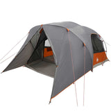 Dome Tent 4-Person with Roof Grey and Orange 455 x 252 x 178 cm 42001022