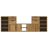 5 Piece TV Units with Storage ODDA Solid Wood Pine 3365368