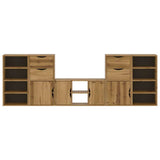 5 Piece TV Units with Storage "ODDA" Solid Wood Pine 3365368