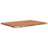 Table Top 50x40x2,5 cm Rectangular Solid Wood Acacia Live Edge 370607
