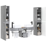 Bathroom Furniture Set 5 pcs Grey Sonoma 33 x 34.5 x 160 cm 3406019