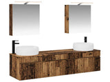 Bathroom Cabinet Set 5 pcs Old Wood Engineered Wood 3406637