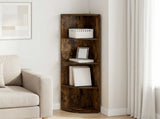 Corner Shelf 4-Tier 41.5 x 41.5 x 143 cm Engineered Wood 8016338