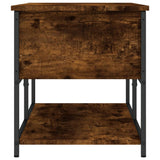 Storage Bench Smoked Oak 100x42.5x47 cm Engineered Wood 839025