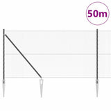 Welded Wire Fence with Spikes 50 x 1 m PVC-Coated Steel 3353271