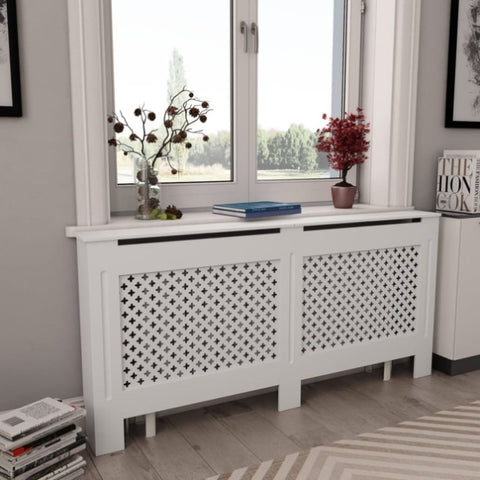 Radiator Cover White 172x19x81.5 cm MDF 284325