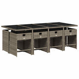 Garden Dining Set Grey, Dark grey, Black 3211100