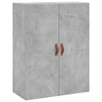 Highboard Concrete Grey 69.5x34x180 cm Engineered Wood 3195823