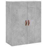 Highboard Concrete Grey 69.5x34x180 cm Engineered Wood 3195823