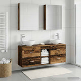 Bathroom Cabinet Set 5 pcs Old Wood Engineered Wood 3406693