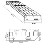 ZNTS Grate Step 100x24x7 cm Galvanised Steel 155681