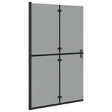 Walk-In Shower Wall Folding Black 120 x 6.5 x 190 cm 42017968