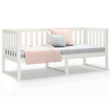 Day Bed without Mattress White 75x190 cm Small Single Solid Wood Pine 820892