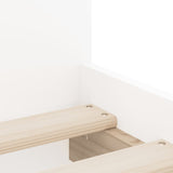 Bed Frame White Engineered Wood Single Bed Frame Rectangular 3207378