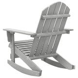 Garden Rocking Chair Grey Hardwood Standard Durable 45704