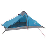 Backpacking Tent Blue 4-Person 185T Polyester with PU Coating 42018572