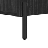 Bedside Cabinet Black Oak 40 x 40 x 66 cm Engineered Wood 882127