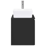 Bathroom Furniture Set Black Engineered Wood 3404331