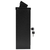 Wall Mounted Mailbox Black 29 x 13 x 41 cm Cast Aluminum 42023497