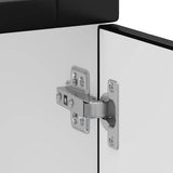 Kitchen Base Cabinet Porto Black Engineered Wood 853958