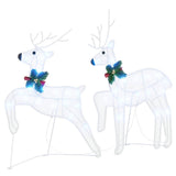 LED Reindeers 2 pcs Cold White Fabric 42012989