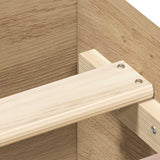 Bed Frame without Mattress Artisan Oak 100x200 cm Engineered Wood 857477