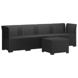 4-Seater Garden Sofa Rattan Look PP Anthracite 3443850