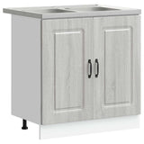 Kitchen Cabinet with Door Kalmar Grey Sonoma 80 x 46 x 81.5 cm 3315007