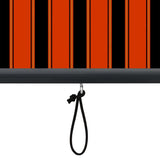 Roller Blind Orange and Brown 180 x 250 cm Fabric and Aluminum 362086