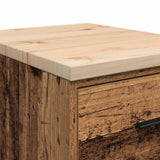 Garage Storage Cabinet Old Wood 40x51x85 cm Solid Wood Pine 860596