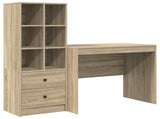 Desk with Drawer with Shelf with Storage 2 pcs Sonoma Oak 3337363