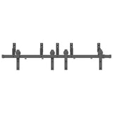 Sliding Door Hardware Kit 152,5 cm Steel Black 3295723