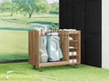 Golf Cabinet with Wheel Plain Artisan Oak 90 x 45 x 98 cm 899470