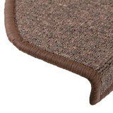 Stair Mats 30 pcs 65x24x4 cm Coffee Brown Half Round Large 3365753
