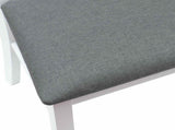 Dining Chairs 2 pcs White 50 x 52.5 x 91 cm Solid Rubber Wood 42020451