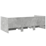Bed Frame with Storage Concrete Grey 80 x 200 cm 3429634
