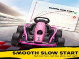 24V Electric Go Kart for Kids, Drift Ride-On Racing Go Kart with 2 Speeds, for Boys Girls Aged 8-12 T3398P348398